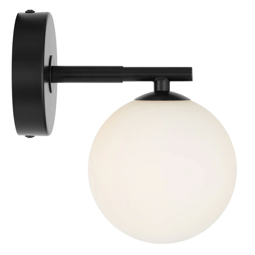 FELTON 1LT WALL LIGHT KIT 6wG9max P170 W120 H185 BLACK / OPAL MATT