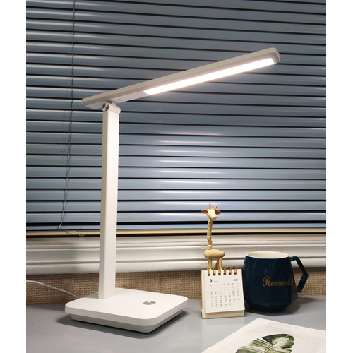 Table LED 5W Tri CCT Wh Rechargeable Flat H 353mm w/flexible neck