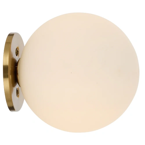GASTON WALL LIGHT KIT 6wG9max P:128 W:120 H:120 ANT GOLD/ OPAL MATT