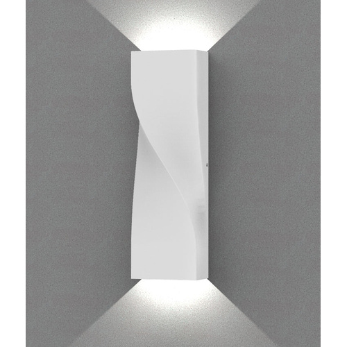WALL S/M Up/Dn Large 20W LED TRI 1242 Lm IP65 TWIST White Alt Beam