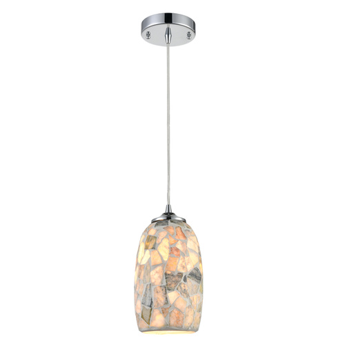 PENDANT ES Light Stone Mosaic Glass ELLIPSE OD136mm