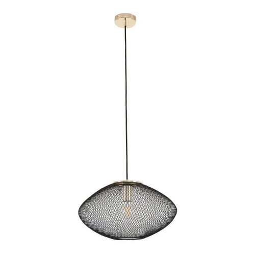 PENDANT ES 60W Blk Sml Stainless Steel OD400mm