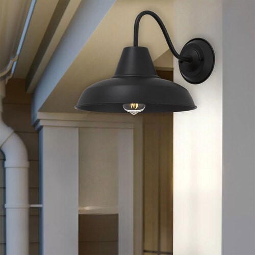 GORDON EXTERIOR WALL LIGHT 25wE27max L300 P390 H250 IP43 BLACK SAND