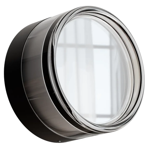 Grebe Coastal Rated Round Polycarbonate with Frosted Acrylic Ø140mm LED Wall Light 6W TRI Colour Non-dimmable Black IP65