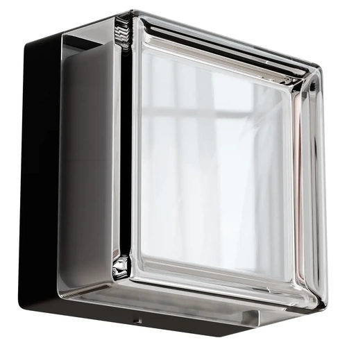 Grebe Coastal Rated Square Polycarbonate with Frosted Acrylic 130mm x 1300mm LED Wall Light 6W TRI Colour Non-dimmable Black IP65