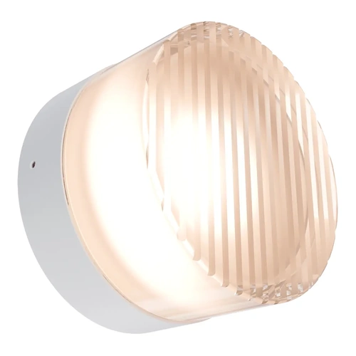 Gull Ribbed Acrylic Ø138mm LED Wall Light 5W TRI Colour Non-dimmable White IP65