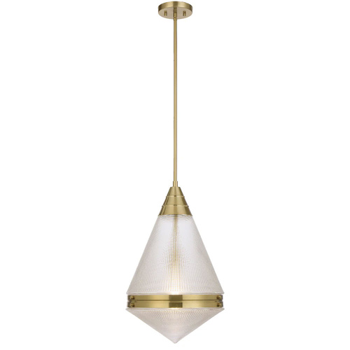 HARNON 1LT PENDANT 25wE27max D:350 H:560 ROD 1.5m ANT GOLD/ CLEAR