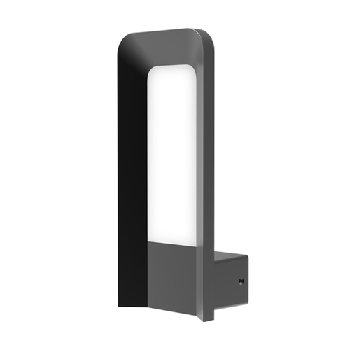 WALL S/M 9W RECT Dark Grey 3K IP54 Opal Diff 175.58 Lm