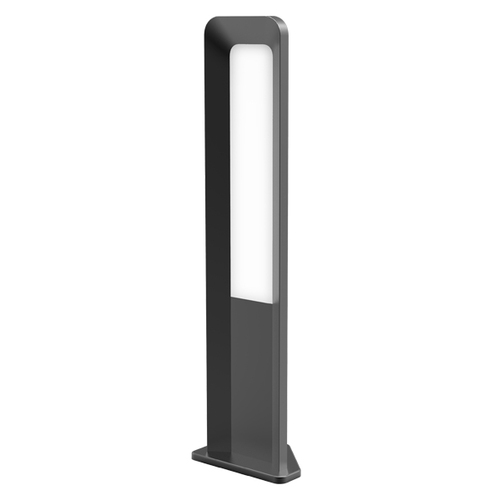 BOLLARD 13W RECT Dark Grey 3K IP54 H500mm 242.19 Lm
