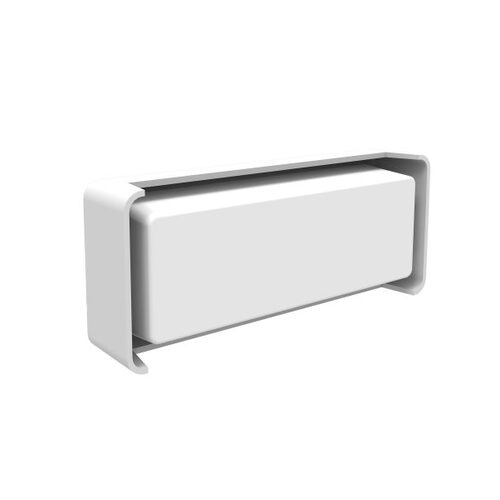 WALL S/M 13W RECT Wh 3K IP65 Opal Diff Rounded 732 Lm