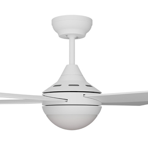 Heron 48" White Steel Body ABS Blades - LED