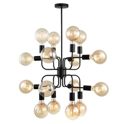 PENDANT ESx16 Matt Blk 8 x C Arms OD505mm