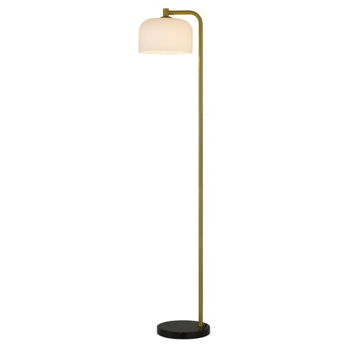 HOFF FLOOR LAMP 25wE27max L:250 W:320 H:1500 foot switch BLK MARBLE/ANT GOLD/OPAL MATT