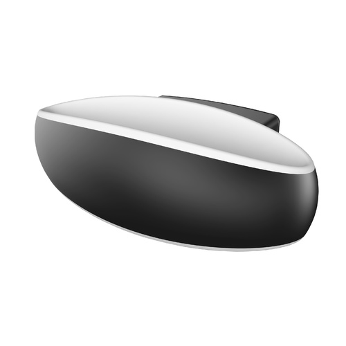 WALL S/M 9W CRESCENT Matt Blk 3K IP54 364 Lm
