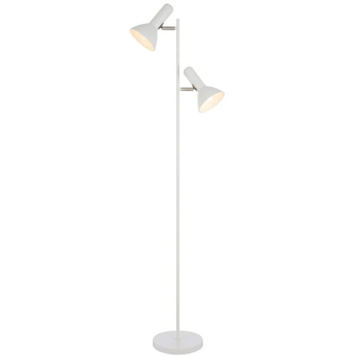 HYVIK 2LT FLOOR LAMP 2x25wE27max L240 W420 H1610 ON/OFF SWT ON HEAD WHITE