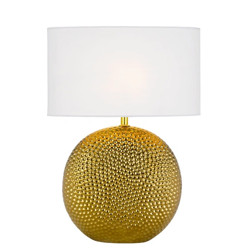 ICARIA CERAMIC TABLE LAMP 25wE27max H:460 D:320 GOLD/WHITE