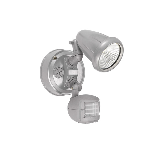 ILLUME SINGLE EXTERIOR SENSOR 10w LED IP44 SILVER 5000K 800Lm