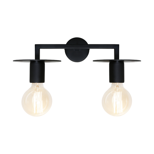 INKA 2LT WALL LIGHT BLACK