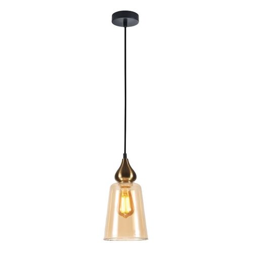 PENDANT ES 72W Bronze Amber Flat Top ELLIPSE OD160xH305 mm