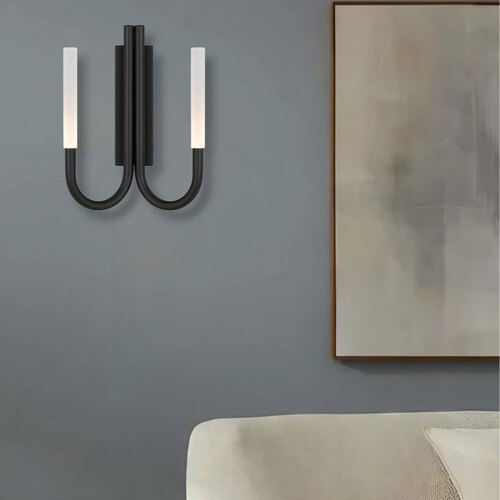 JOSHUA WALL LIGHT 2x3wLED 3000K  L:195 P:115 H:270 250Lm NON-DIM IP20 BLACK