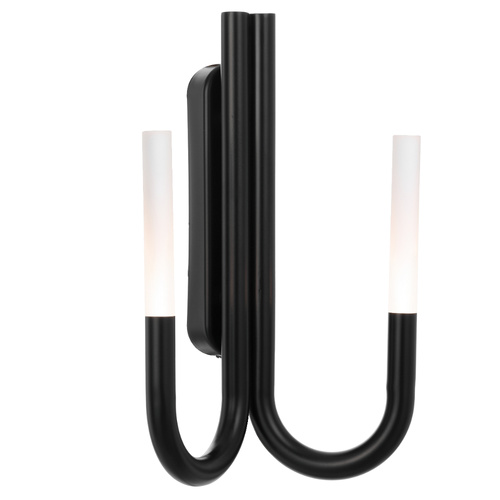 JOSHUA WALL LIGHT 6wLED 3000K  L:300 P:150 H:420 280Lm NON-DIM IP20 BLACK