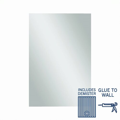 Jackson Rectangle Polished Edge Mirror - 1200x800mm Glue-to-Wall and Demister