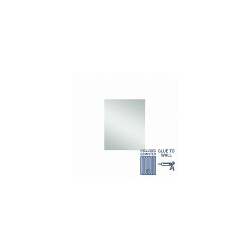 Jackson Rectangle Polished Edge Mirror - 600x750mm Glue-to-Wall and Demister
