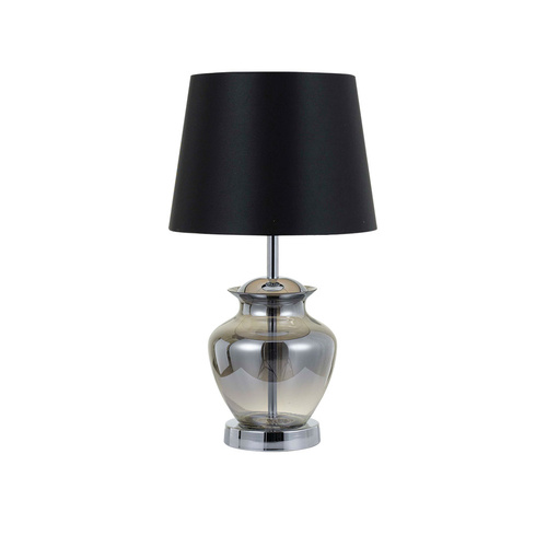 JUNE TABLE LAMP 25wE27max D 300 H 480 CL-SW CHROME / SMOKE / BLACK