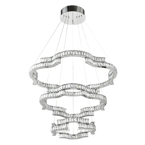 JURA 3TIER PENDANT 400+600+800 180wLED DIM W/RMOTE 18000LM 3300K-4200K-6500K CHROME
