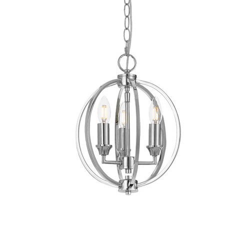 KENDALL PENDANT 3 x 25wE14 D:280 H:360 C:2M CHROME