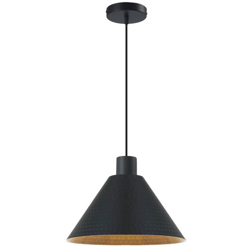 KESTRA 32CM PENDANT 25wE27max D320 H170 TEX 2M BLACK SATIN