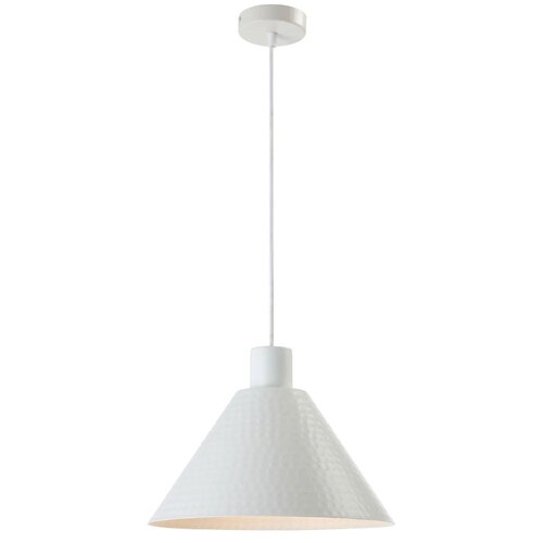 KESTRA 32CM PENDANT 25wE27max D320 H170 TEX 2M WHITE SATIN