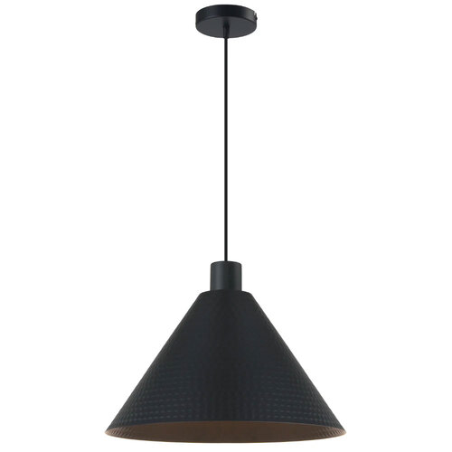 KESTRA 43CM PENDANT 25wE27max D430 H250 TEX 2M BLACK SATIN