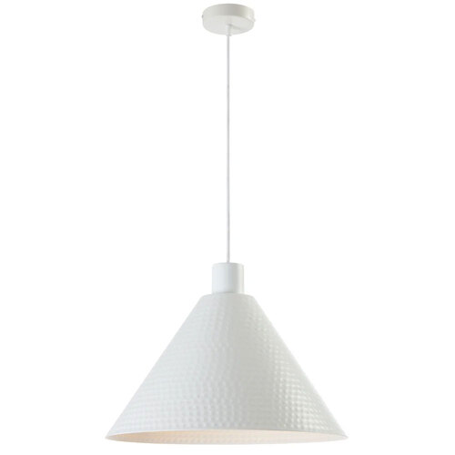 KESTRA 43CM PENDANT 25wE27max D430 H250 TEX 2M WHITE SATIN