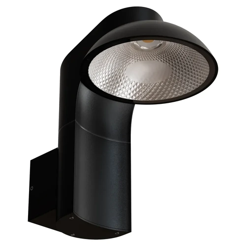Killdeer 12W LED Tri-Colour Adjustable/swivel head Exterior Wall Light Non Dimmable Black IP65
