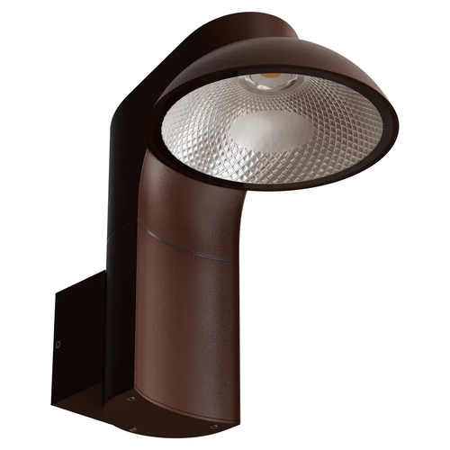 Killdeer 12W LED Tri-Colour Adjustable/swivel head Exterior Wall Light Non Dimmable Rust IP65