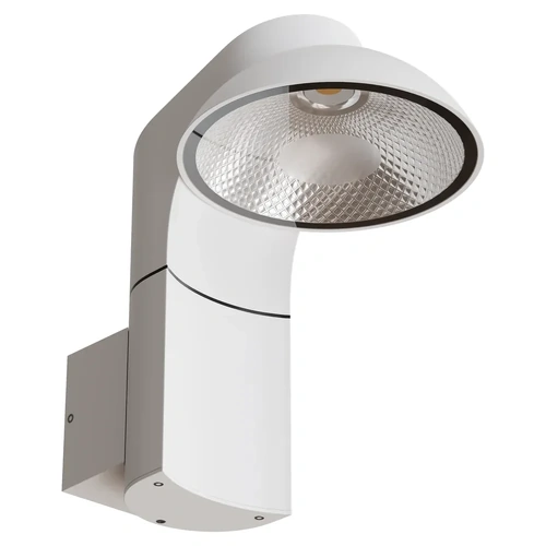 Killdeer 12W LED Tri-Colour Adjustable/swivel head Exterior Wall Light Non Dimmable White IP65