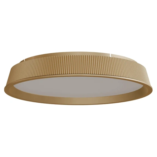 Kinglet 450mm Ribbed LED 36W CTC/Oyster Tri Colour Dimmable Gold IP20