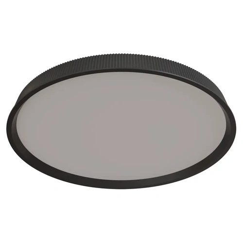 Kinglet 630mm Ribbed LED 75W CTC/Oyster Tri Colour Dimmable Black IP20