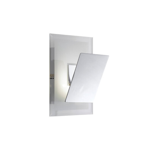 KIRK WALL LAMP 5wLED  D:150 H:230 P:80 CHROME / WHITE  4000K