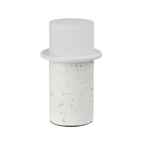 KOLISA TABLE LAMP 6wLED 2700K INLINE SWITCH D110 H:180 BIANCO WHITE / FROST