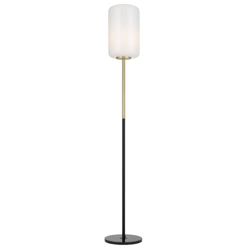 KOROVA FLOOR LAMP 25wE27max H:1520 D:210 BRASS MATT/BLACK MARBLE/OPAL