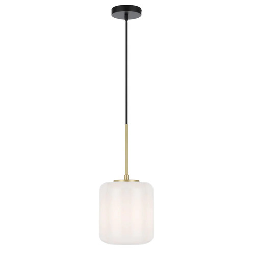 KOROVA SMALL PENDANT 25wE27max D:210 H:230 cab:2m BRASS MATT/OPAL