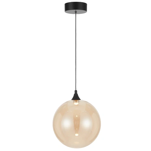 KUPLA 1LT PENDANT 4wLED 3000K D250 H310 240Lm cab.2M NON-DIM BLACK / CHAMPAGNE