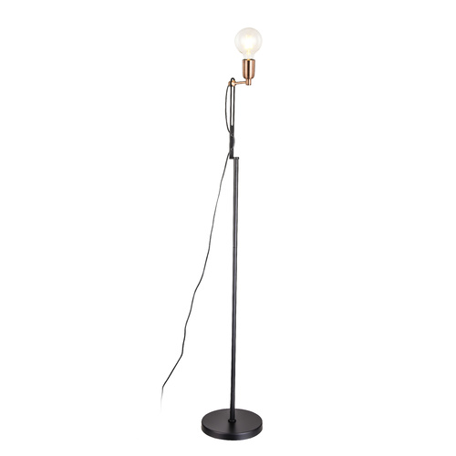 Kahil Copper And Black Floor Lamp