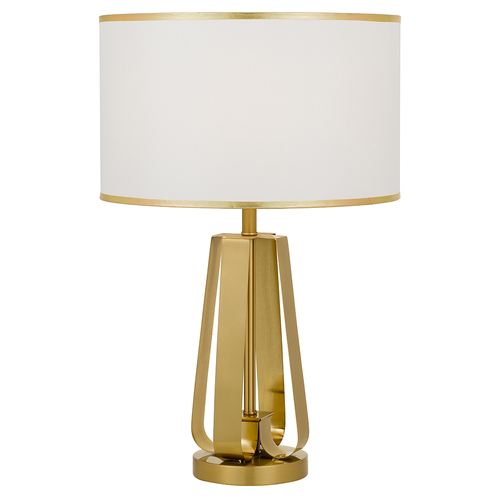 LAILA TABLE LAMP 25wE27max D:380 H:600 Inline Switch ANTIQUE GOLD / IVORY