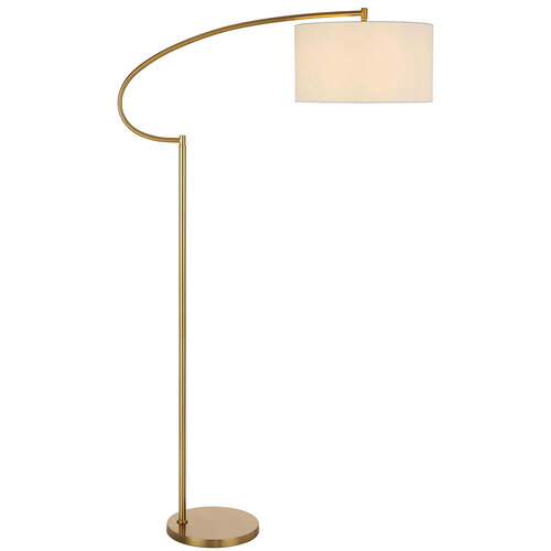LAINE FLOOR LAMP 25wE27max L960 W420 H1650 2.0m foot swt ANT GOLD/IVORY