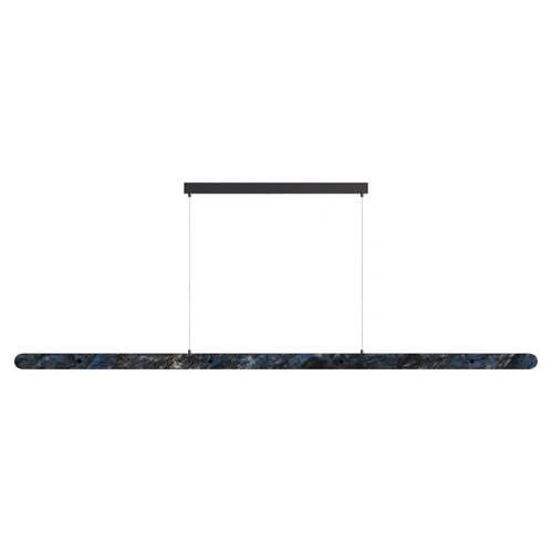 Lanner 2000mm Marble Linear LED Pendant Clear Cord 46W Tri Colour Non Dimmable Blue/ White Crafted Marble 2M Drop IP20