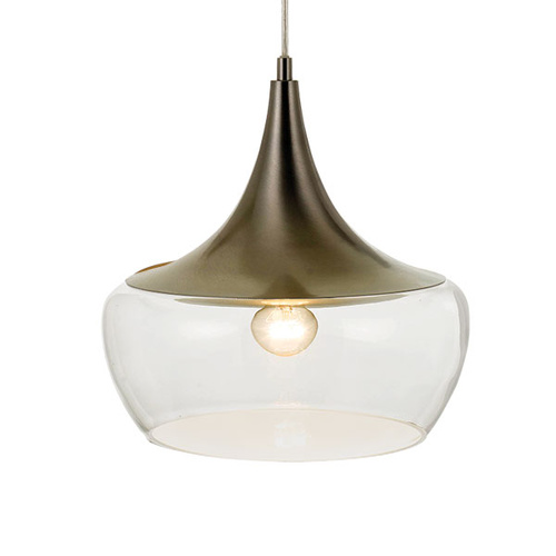LANDY 30 PENDANT 40wE27max D:300H:270 cab:1.5m NICKEL/CLEAR GLASS