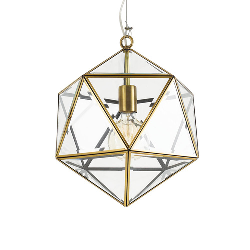 LAZLO 30 PENDANT 25wE27max D:300 H:350 ANTIQUE BRASS